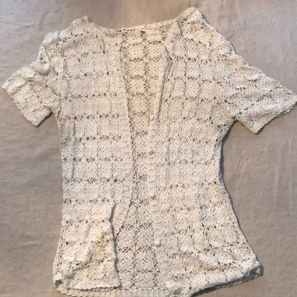 Sheer lacy  blouse